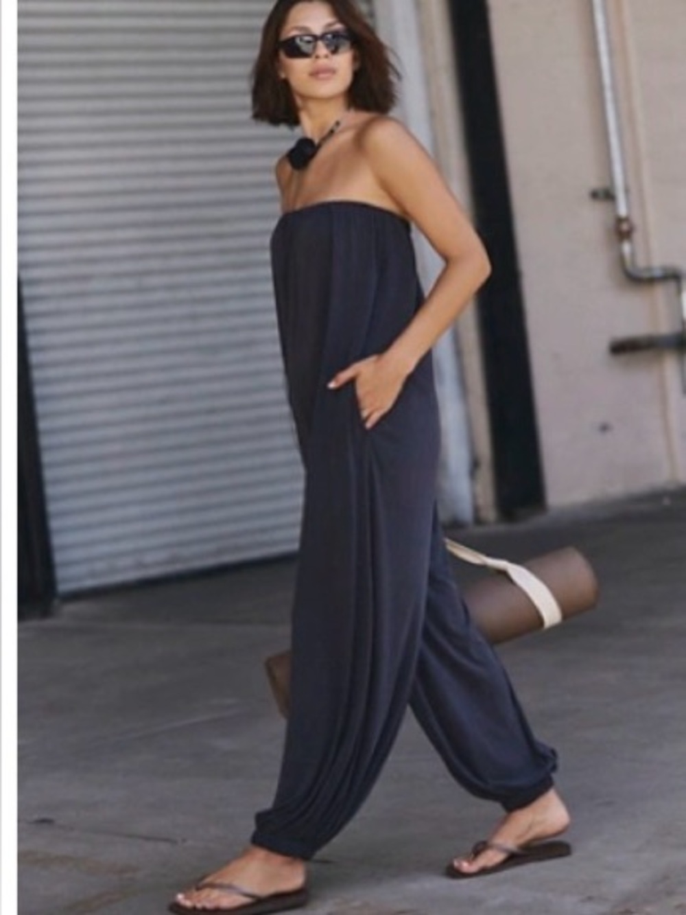 067.NWT Free People   Down Sandwashed Onesie  Strapless $128